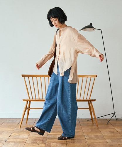 聯名 TUCK CURVE WIDE 牛仔褲