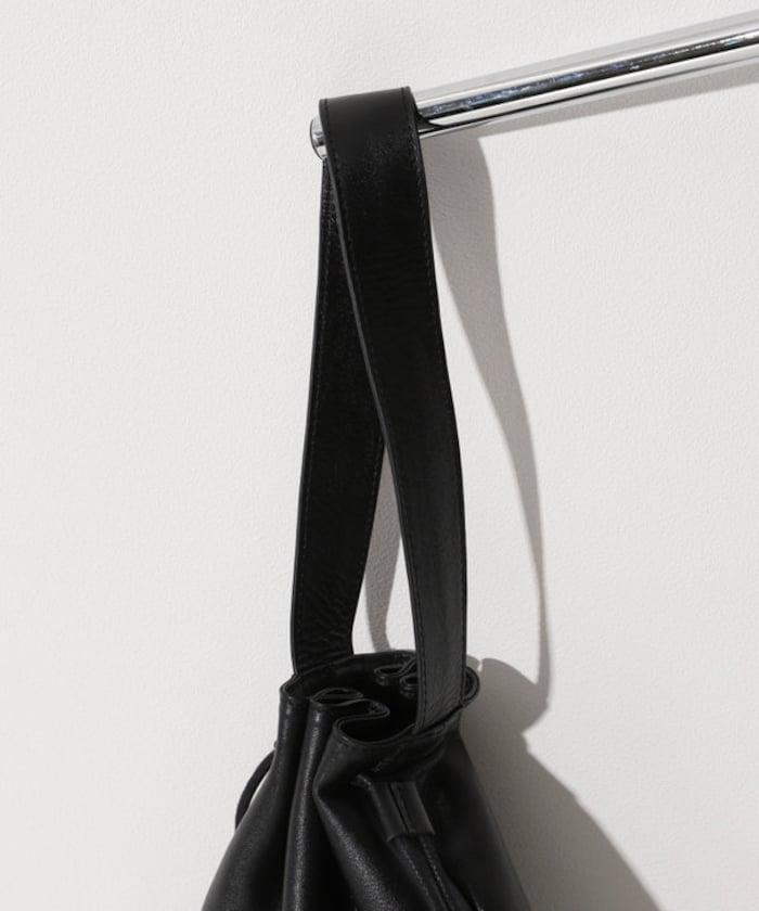 Drawstring Leather Handbag 牛革 單肩水桶包