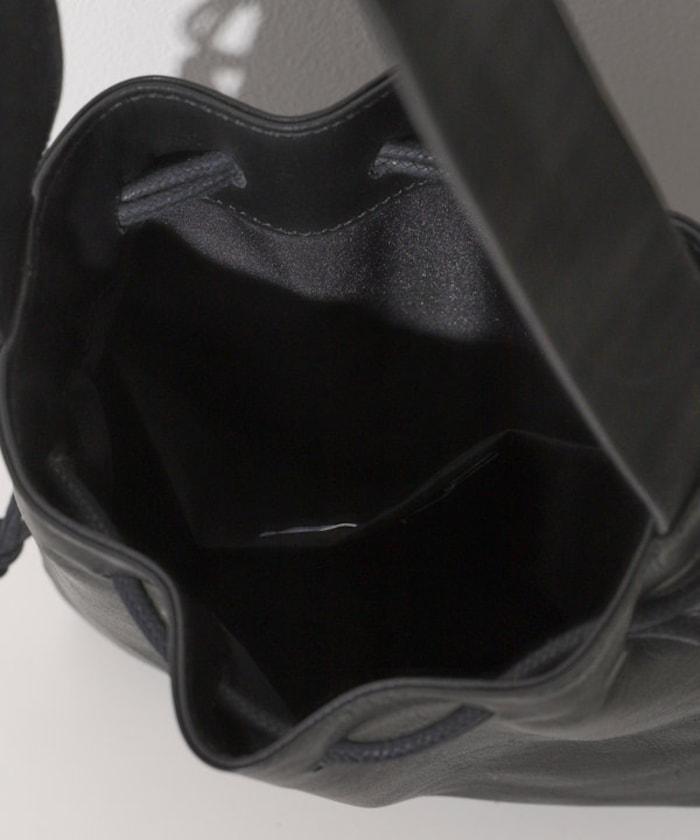 Drawstring Leather Handbag 牛革 單肩水桶包