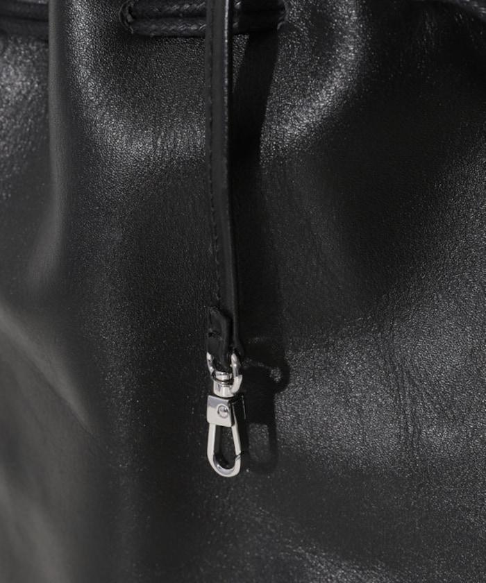 Drawstring Leather Handbag 牛革 單肩水桶包