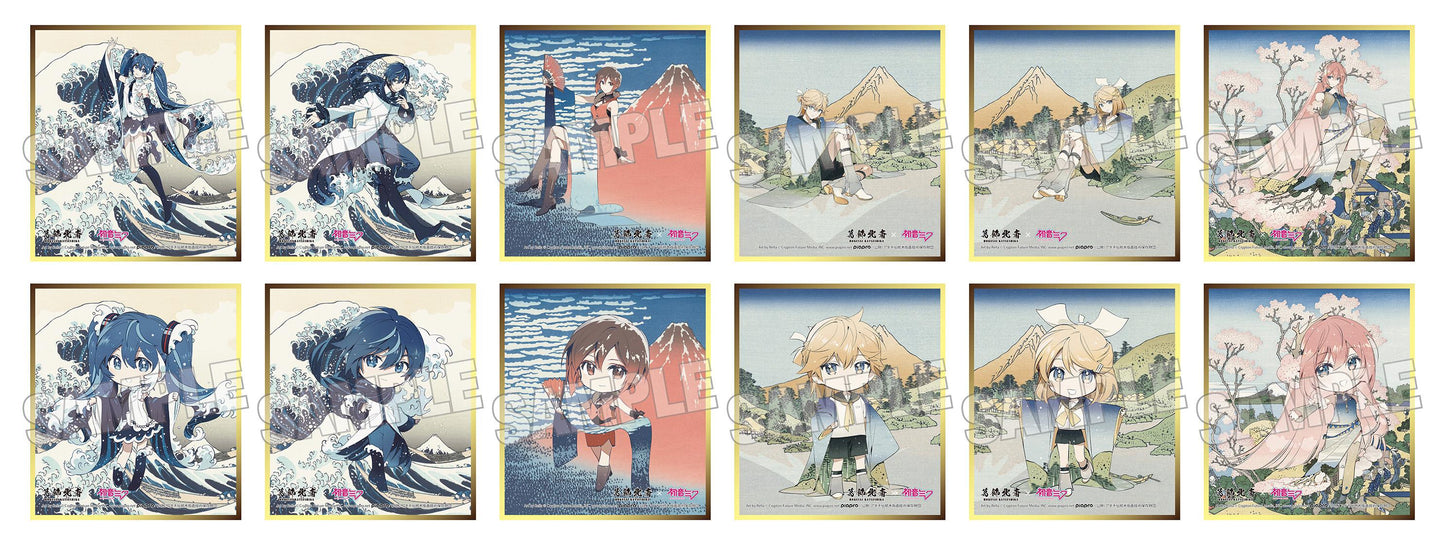 葛飾北斎×《初音未來》 Rella 色紙 【BOX／12枚入り】