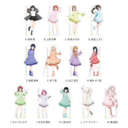 ラブライブ!虹ヶ咲學園スクールアイドル同好會（LoveLive!虹咲學園學園偶像同好會） 雨衣ver. 貼紙 【整套BOX／13個裝】