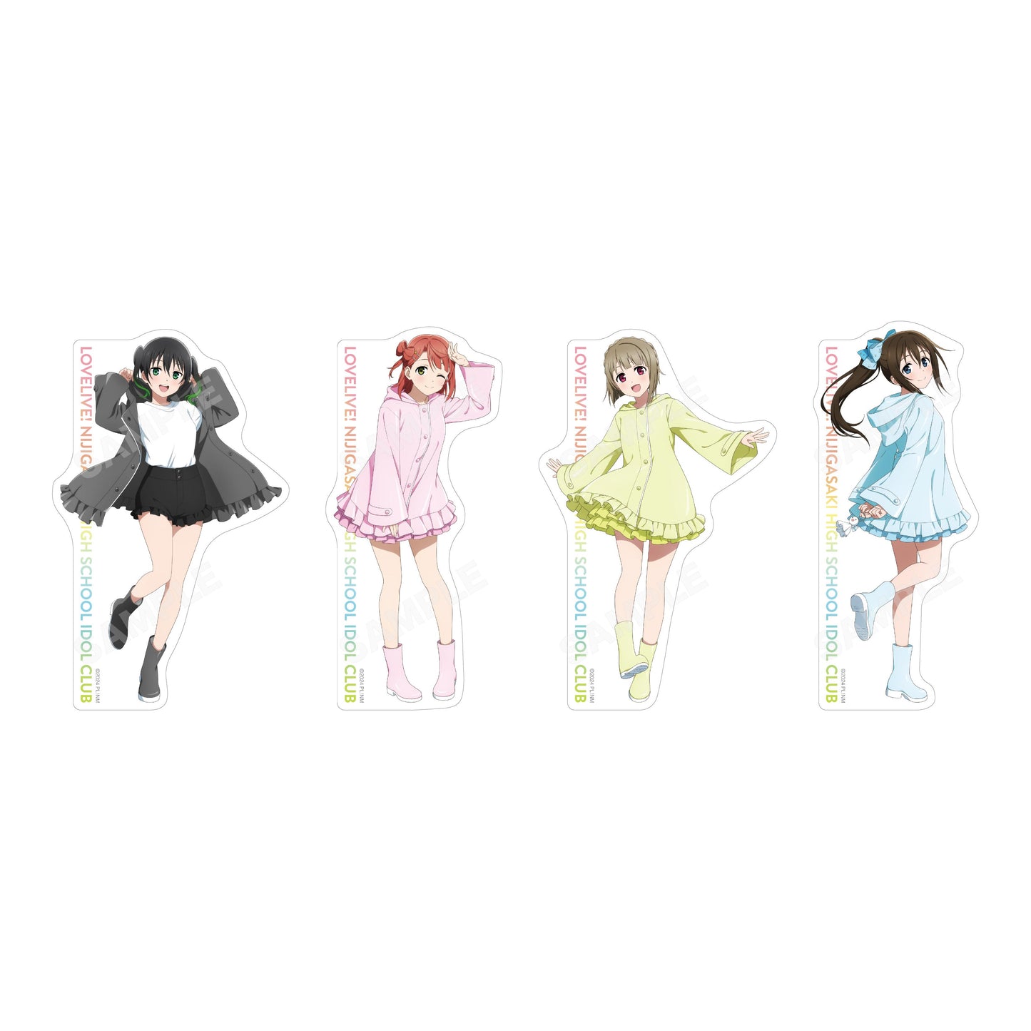 ラブライブ!虹ヶ咲學園スクールアイドル同好會（LoveLive!虹咲學園學園偶像同好會） 雨衣ver. 貼紙 【整套BOX／13個裝】