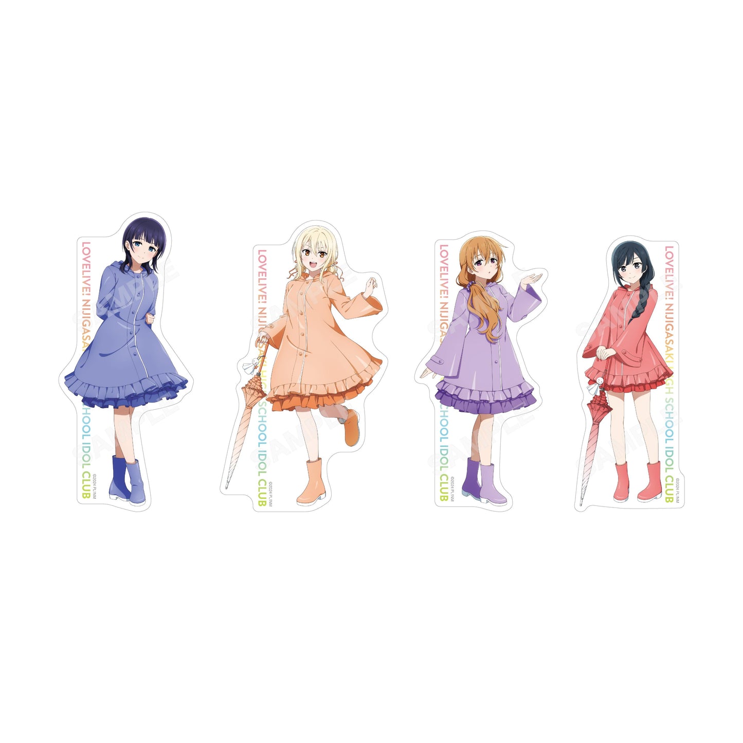 ラブライブ!虹ヶ咲學園スクールアイドル同好會（LoveLive!虹咲學園學園偶像同好會） 雨衣ver. 貼紙 【整套BOX／13個裝】