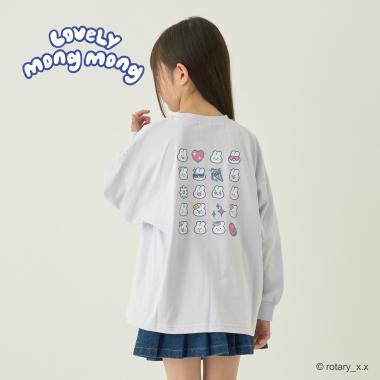 【ラブリーモンモン】 後背印花寬鬆T恤
