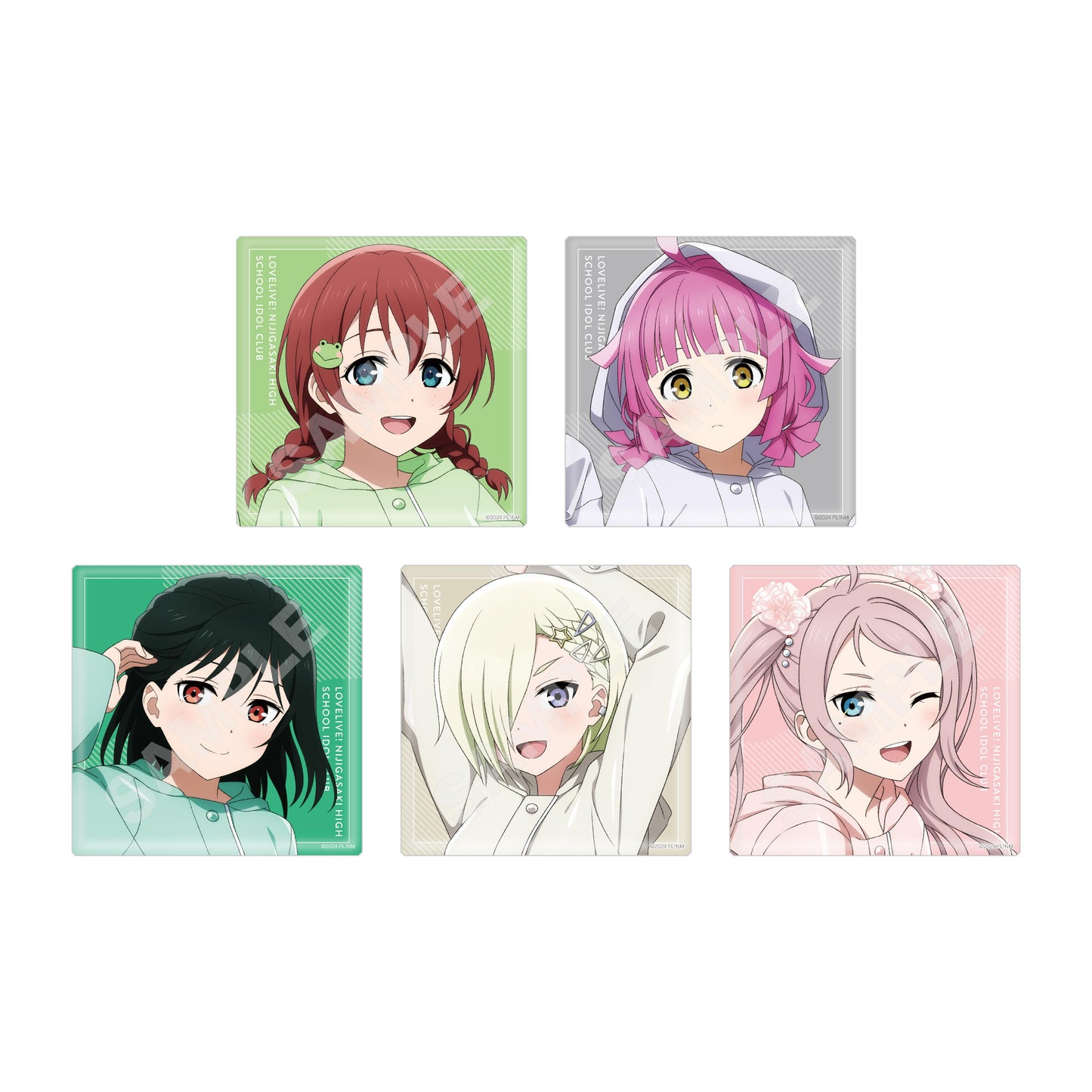 ラブライブ!虹ヶ咲學園スクールアイドル同好會（LoveLive!虹咲學園學園偶像同好會） 雨衣ver. 大方形徽章 【完整BOX／13個裝】