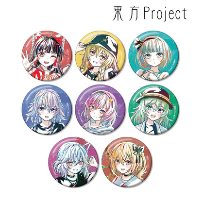 東方Project 松本能人插畫 現代風時尚ver. 收藏款Ani-Art徽章（整盒/8個裝）