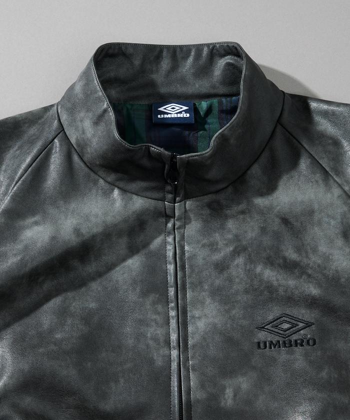 umbro × FREAK'S STORE 聯名款 做舊感 皮革 立領 夾克