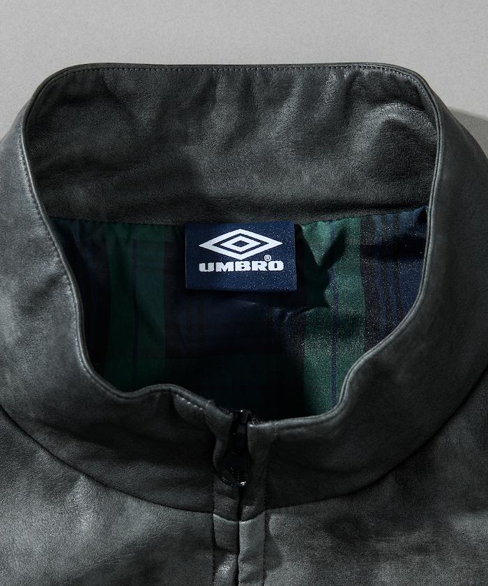 umbro × FREAK'S STORE 聯名款 做舊感 皮革 立領 夾克