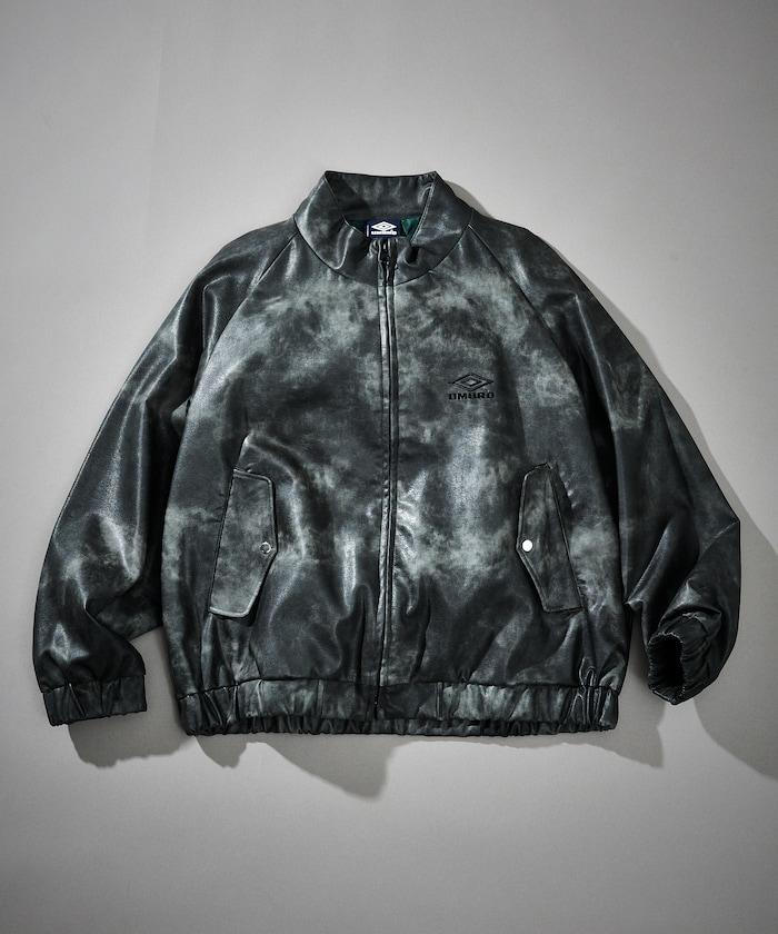 umbro × FREAK'S STORE 聯名款 做舊感 皮革 立領 夾克