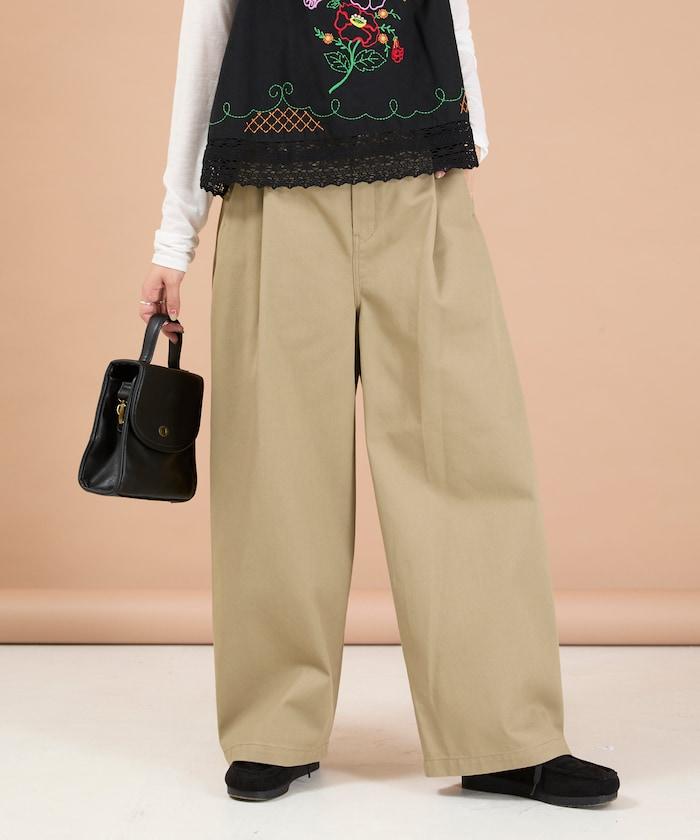 Dickies 聯名 彎刀闊腿褲
