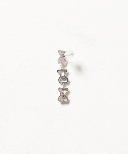 SILVER925 BEAR 3連耳釘 /單隻