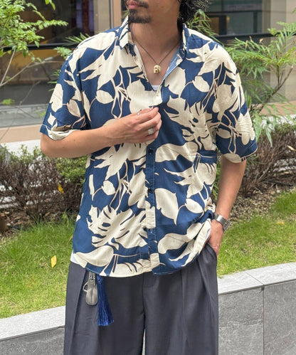 拼色夏威夷襯衫