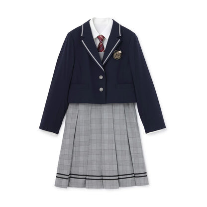 【商品】【畢業服】【5件套】撞色滾邊夾克套裝