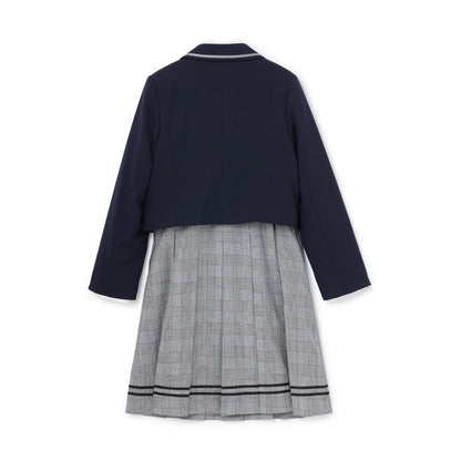 【商品】【畢業服】【5件套】撞色滾邊夾克套裝