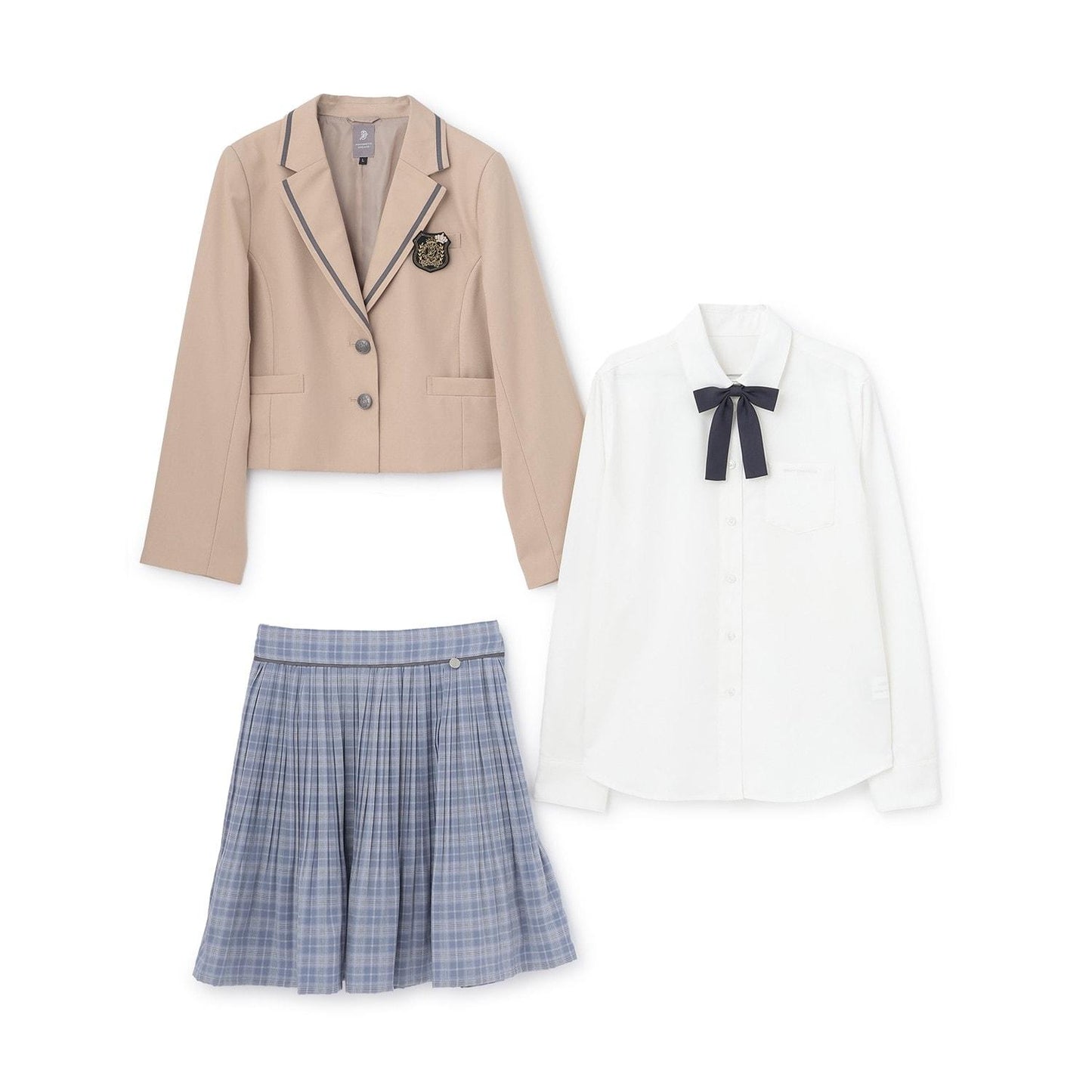 【商品】畢業服 5件套 夾克+百褶半身裙套裝