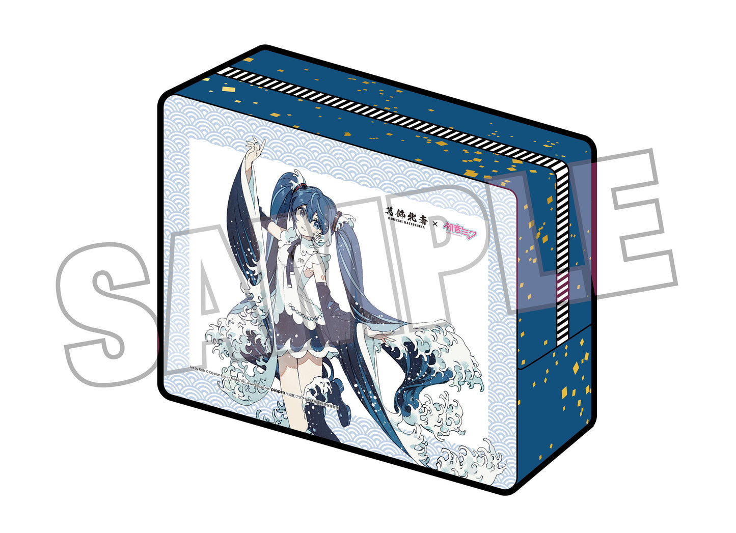 葛飾北斎×《初音未來》 Rella クリアケース 《初音未來》 神奈川沖波裡