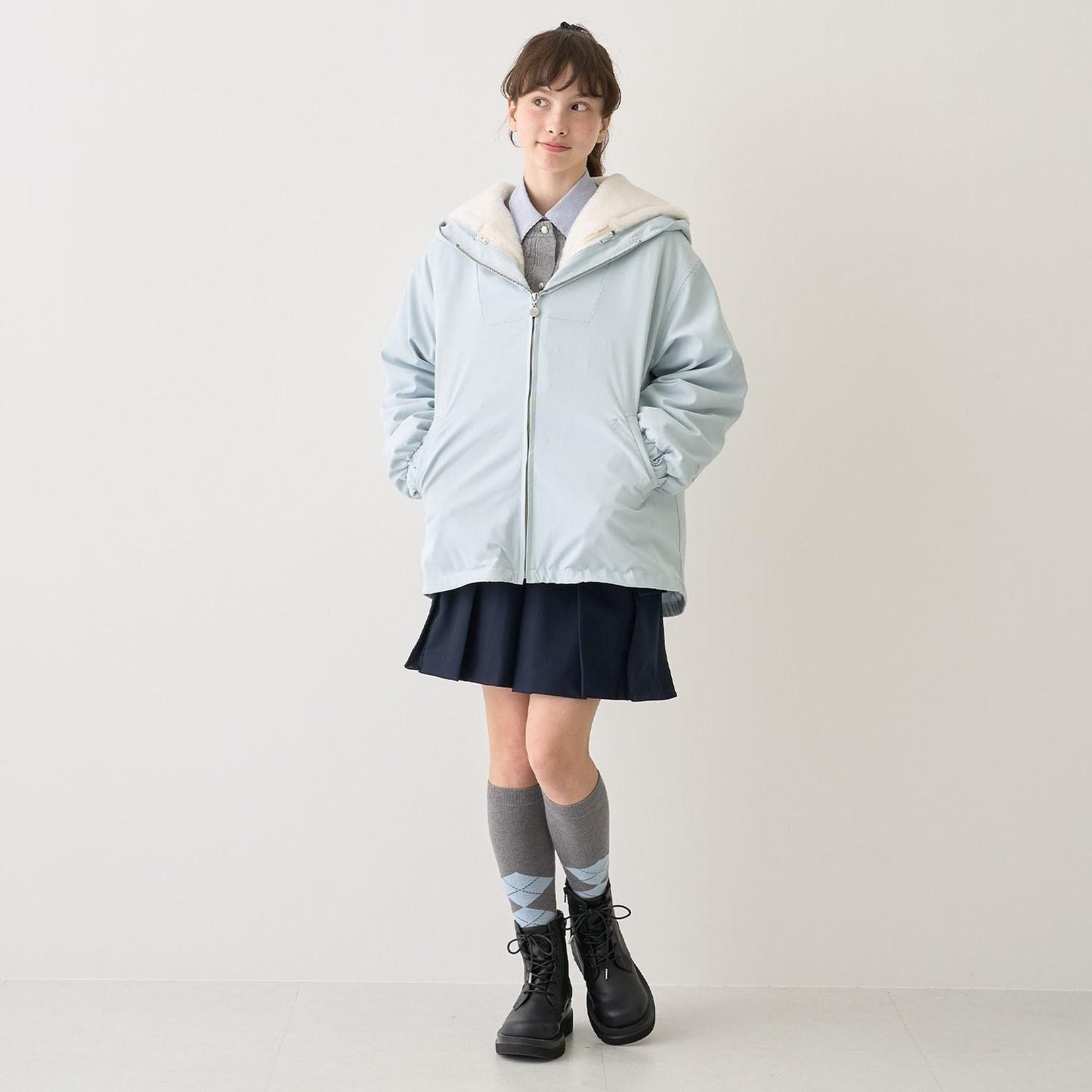 【130cmあり】チャームつきカーゴキュロット