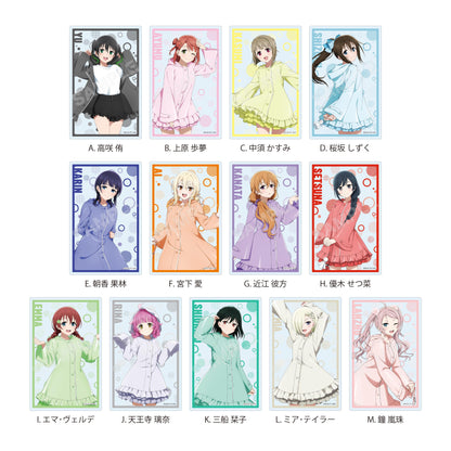 ラブライブ!虹ヶ咲學園スクールアイドル同好會（LoveLive!虹咲學園學園偶像同好會） 雨衣ver. 透明卡 【完整BOX／13包入】