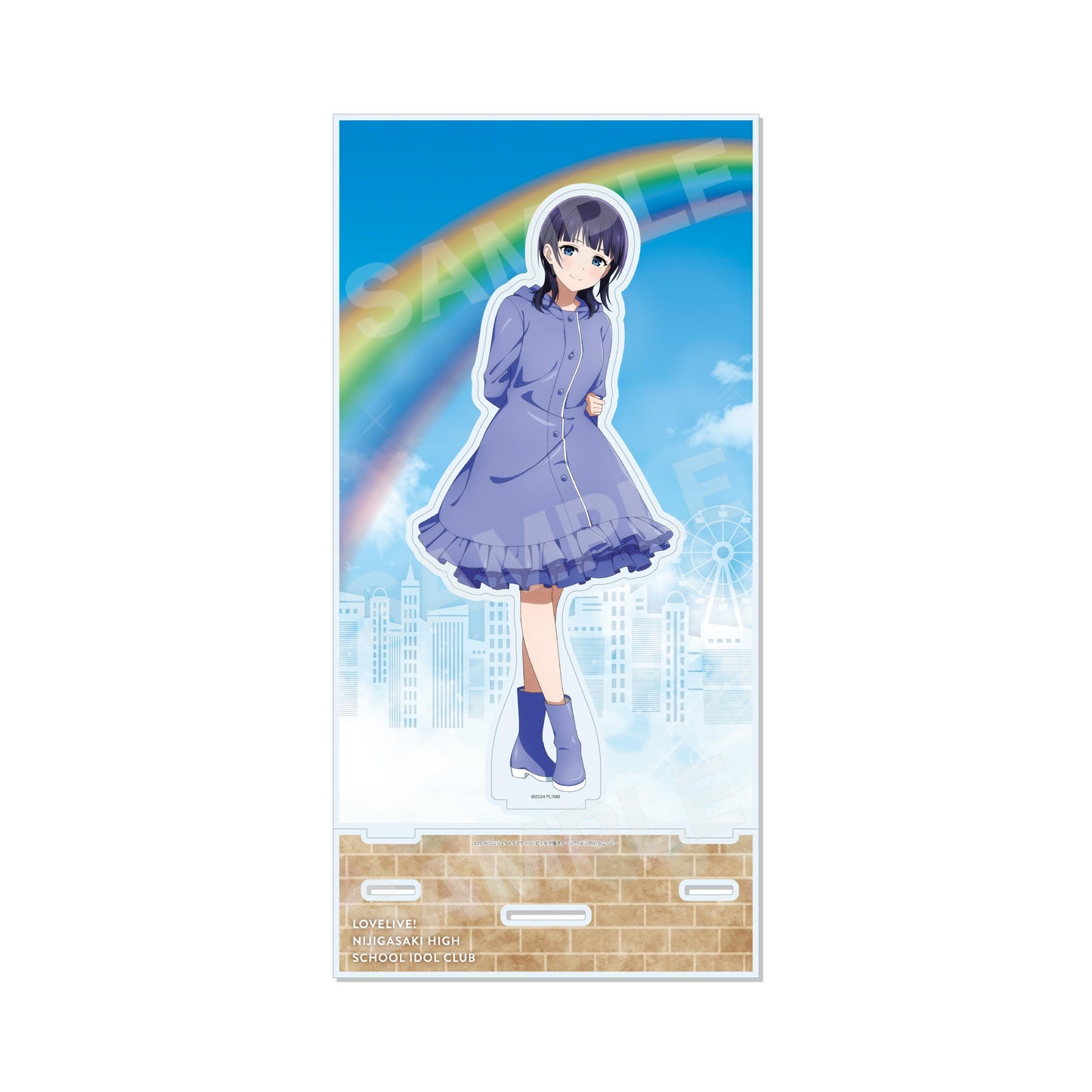 ラブライブ!虹ヶ咲學園スクールアイドル同好會（LoveLive!虹咲學園學園偶像同好會） 雨衣ver. 背景亞克力立牌 /E 朝香果林