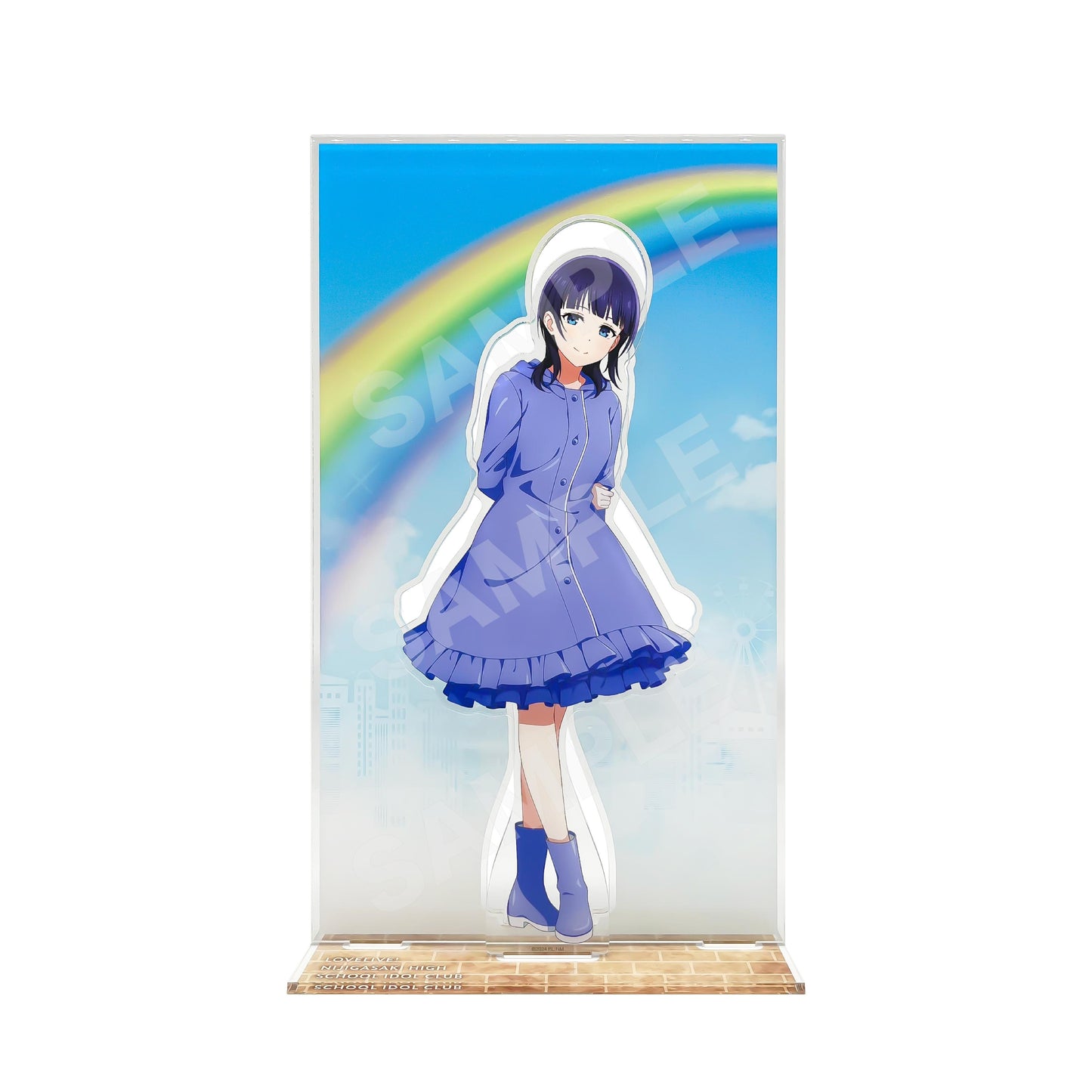 ラブライブ!虹ヶ咲學園スクールアイドル同好會（LoveLive!虹咲學園學園偶像同好會） 雨衣ver. 背景亞克力立牌 /E 朝香果林
