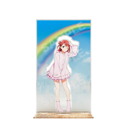 ラブライブ!虹ヶ咲學園スクールアイドル同好會（LoveLive!虹咲學園學園偶像同好會） 雨衣ver. 背景板亞克力立牌 /B 上原步夢