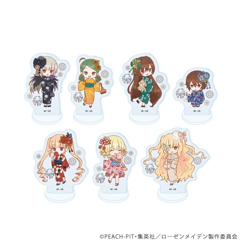薔薇少女 アクリルぷちスタンド12 夏祭りver. コンプリートセット(全7種) (レトロアートイラスト) 亞克力立牌套裝