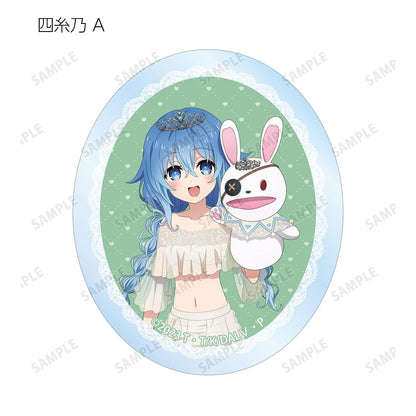 約會大作戰（約會大作戰） 描き下ろし プリンセス玉座ver. 異形透明貼紙 12包入