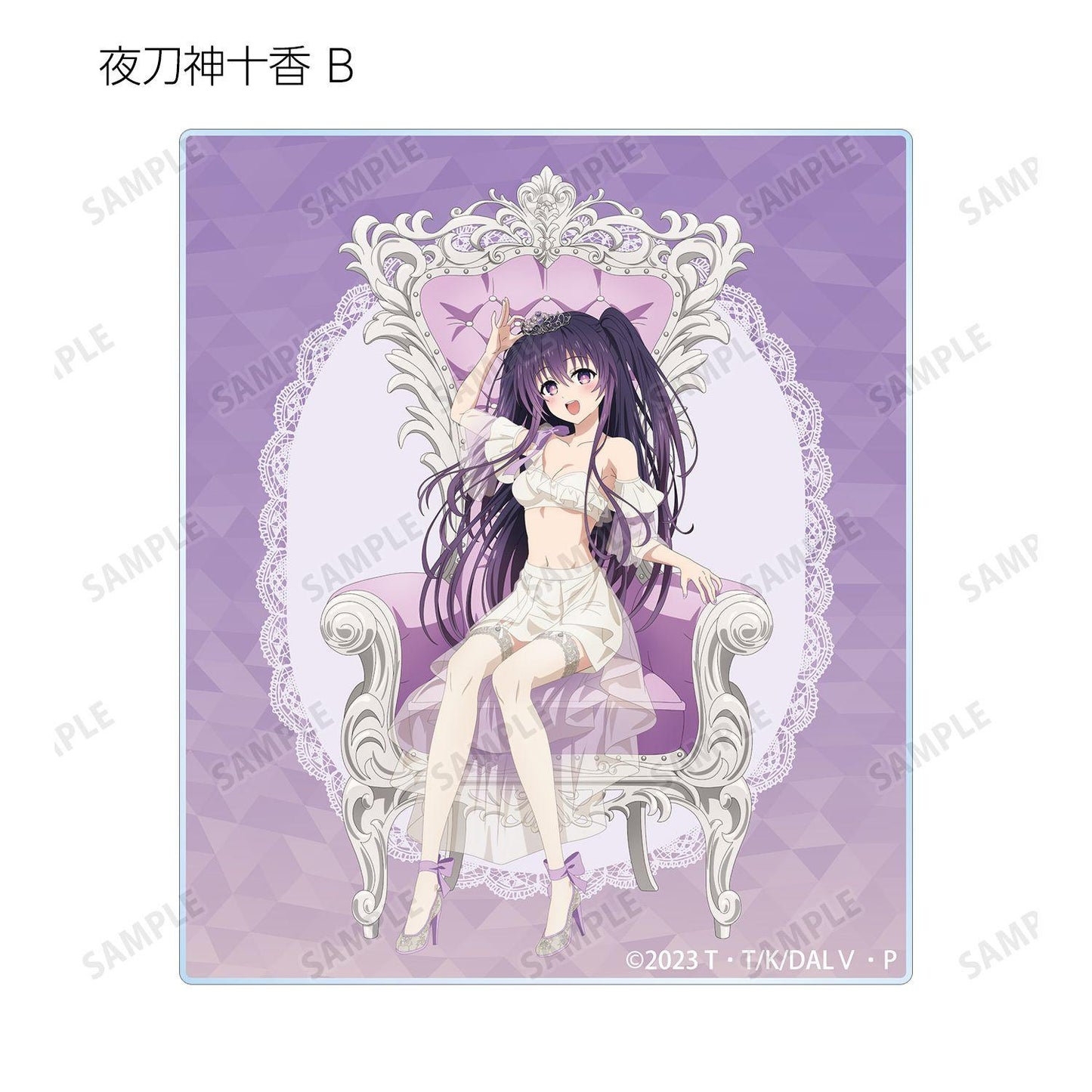 約會大作戰（約會大作戰） 描き下ろし プリンセス玉座ver. 亞克力卡牌 12包入