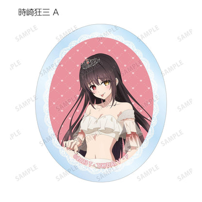 約會大作戰（約會大作戰） 描き下ろし プリンセス玉座ver. 異形透明貼紙 12包入