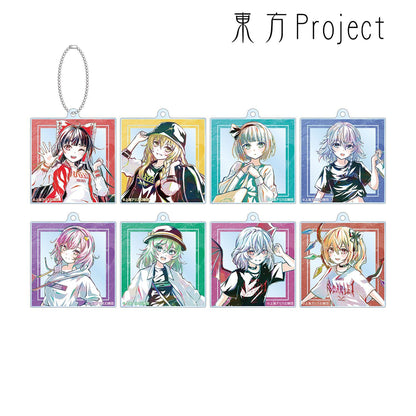 東方Project 松本能人插畫 現代風時尚ver. 交易型Ani-Art 亞克力鑰匙扣 8個裝
