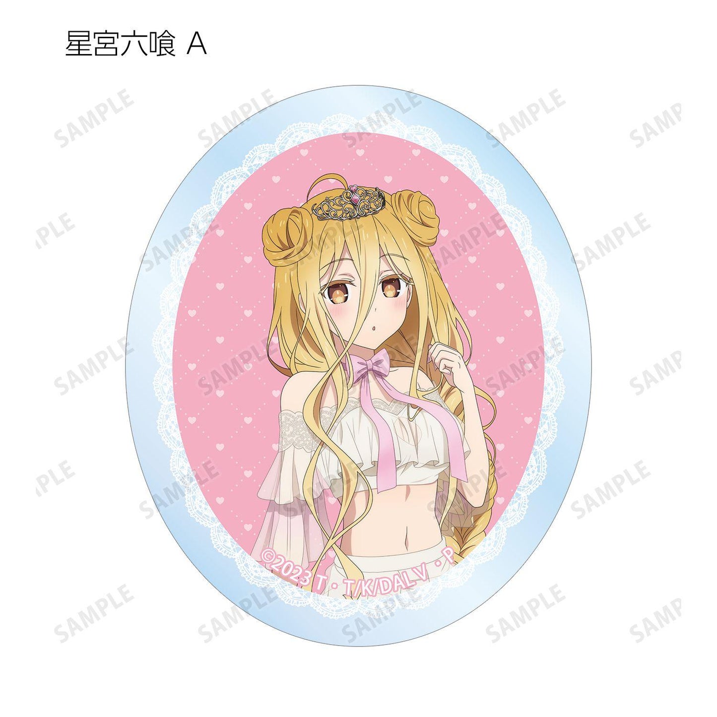 約會大作戰（約會大作戰） 描き下ろし プリンセス玉座ver. 異形透明貼紙 12包入