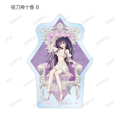 約會大作戰（約會大作戰） 描き下ろし プリンセス玉座ver. 異形透明貼紙 12包入