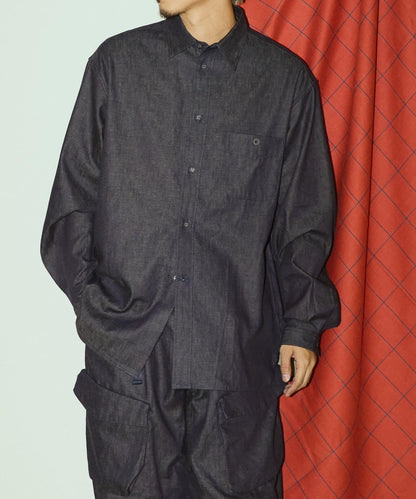 White Mountaineering×EKAL MID GUSSET SLEEVE EYELET POCKET SHIRTS 聯名襯衫