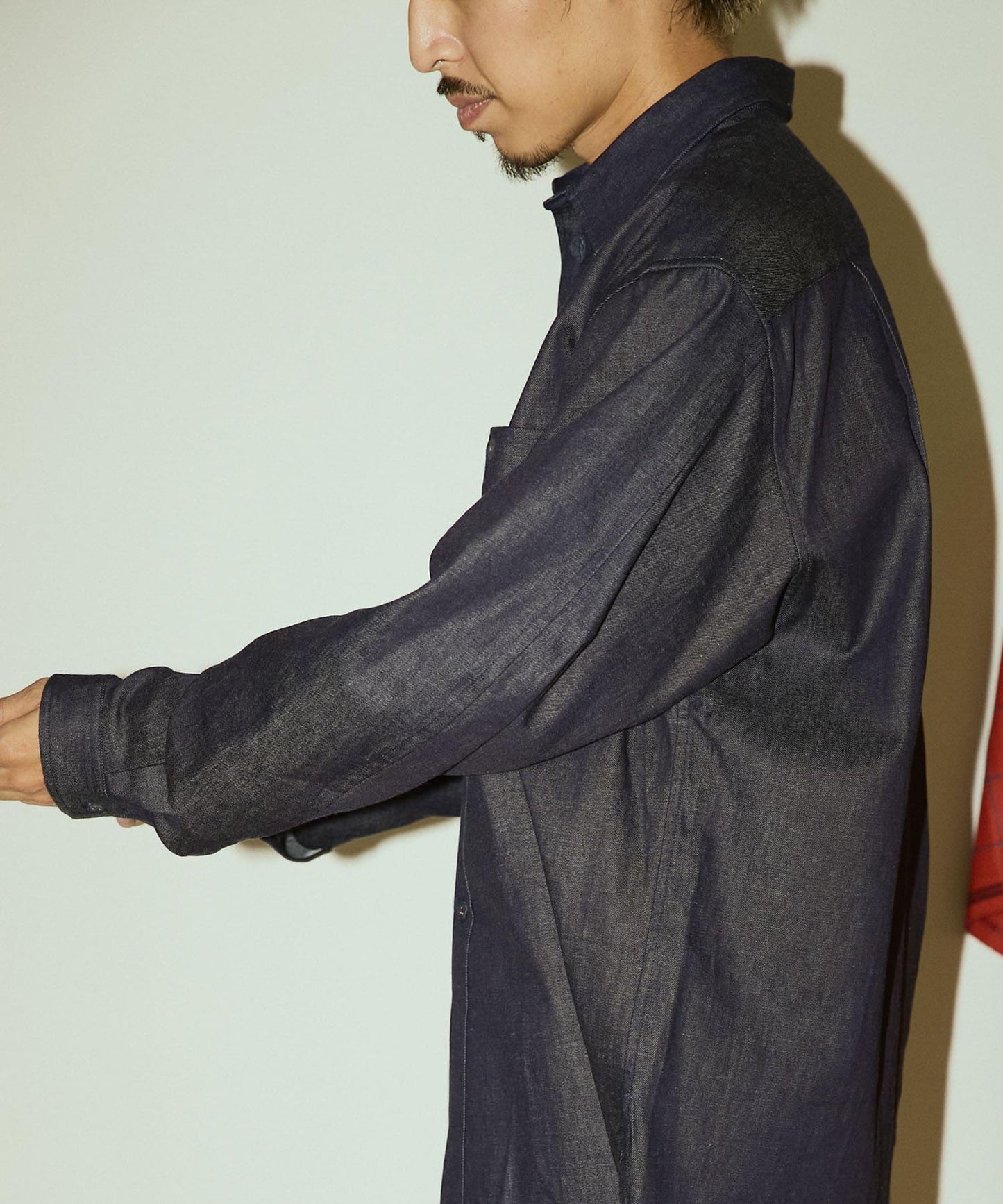 White Mountaineering×EKAL MID GUSSET SLEEVE EYELET POCKET SHIRTS 聯名襯衫