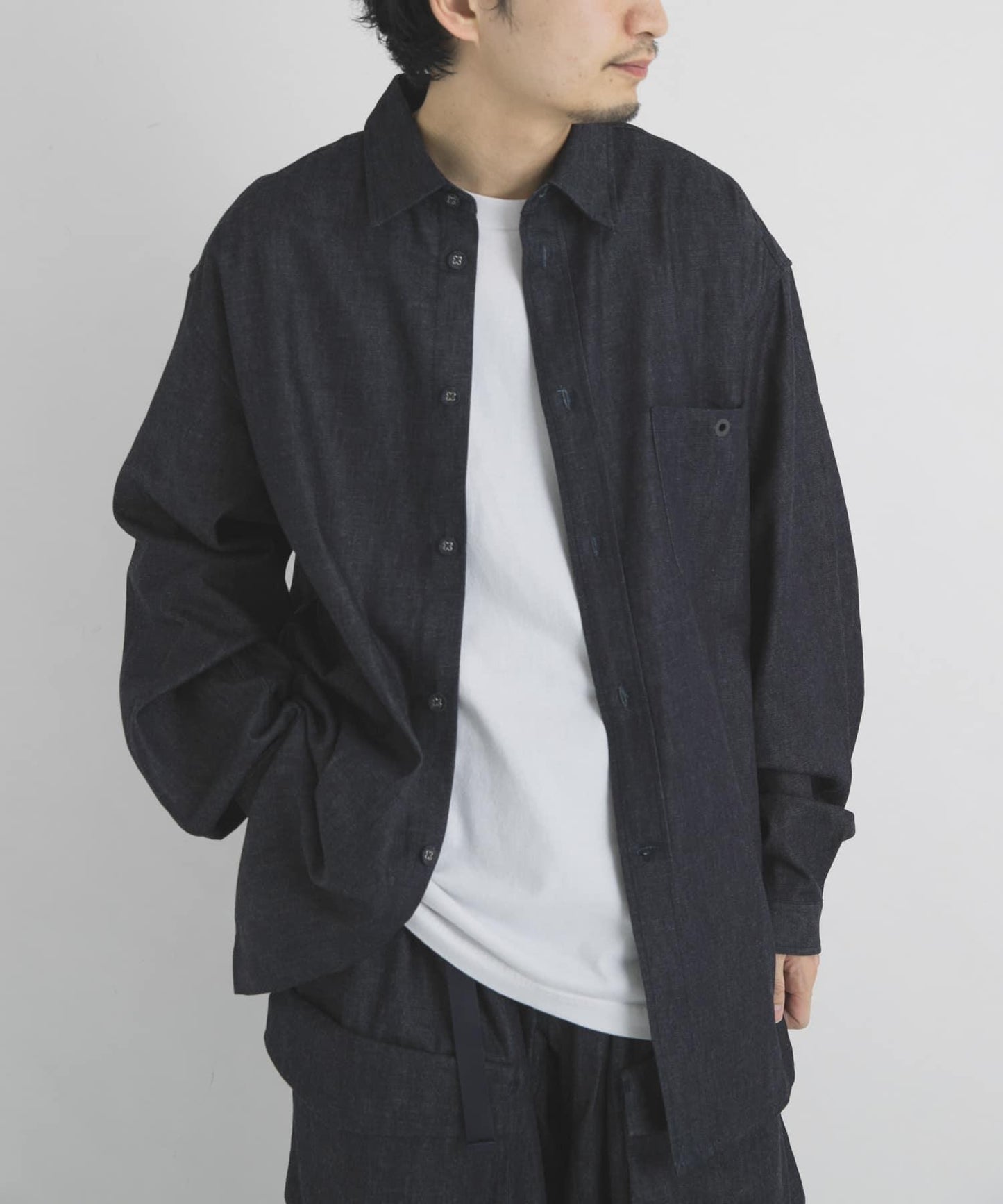 White Mountaineering×EKAL MID GUSSET SLEEVE EYELET POCKET SHIRTS 聯名襯衫