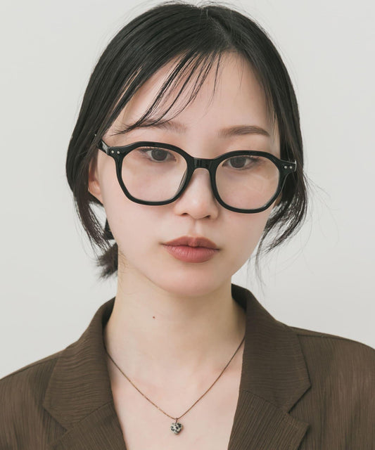 八邊形框架平光眼鏡