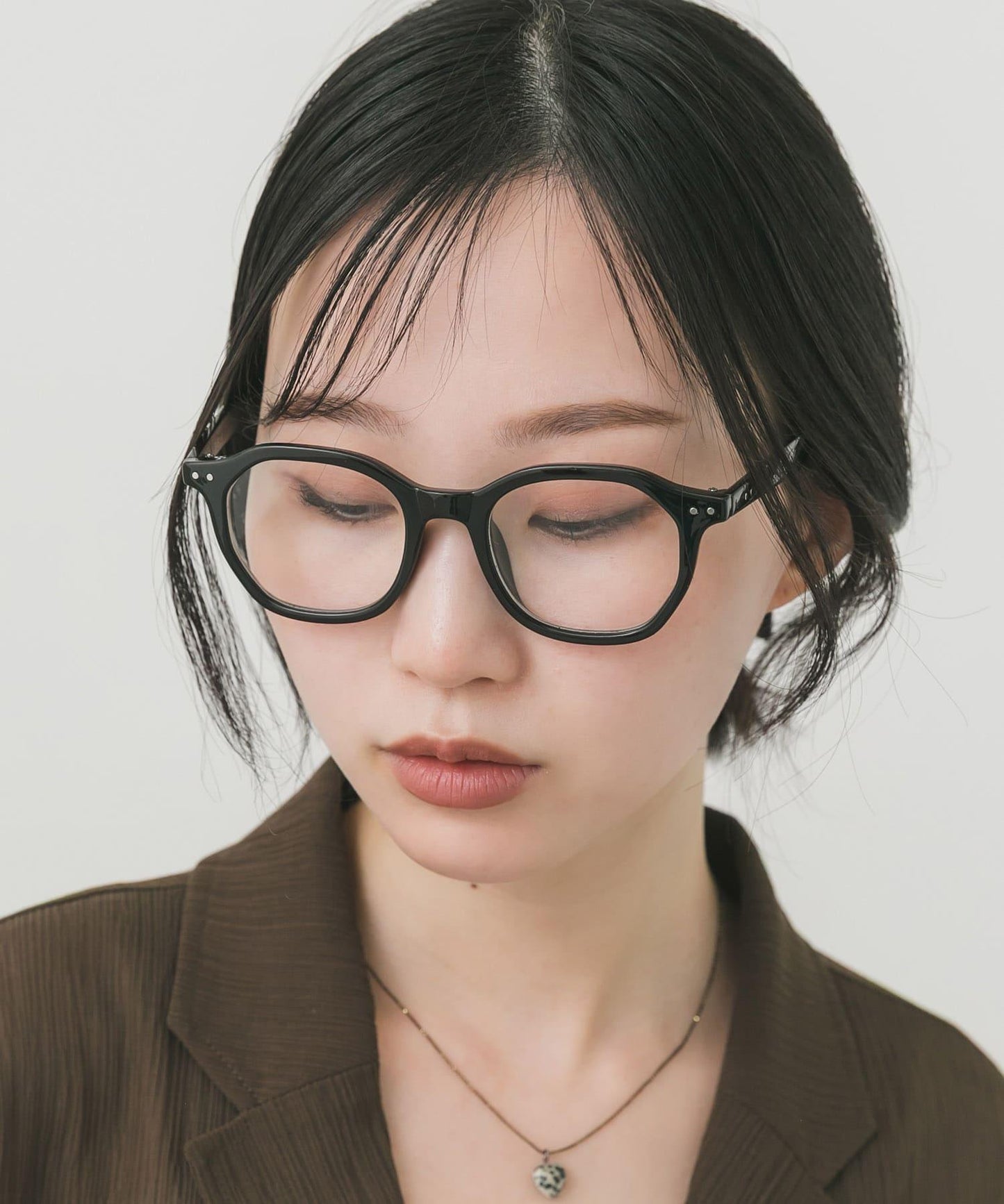 八邊形框架平光眼鏡
