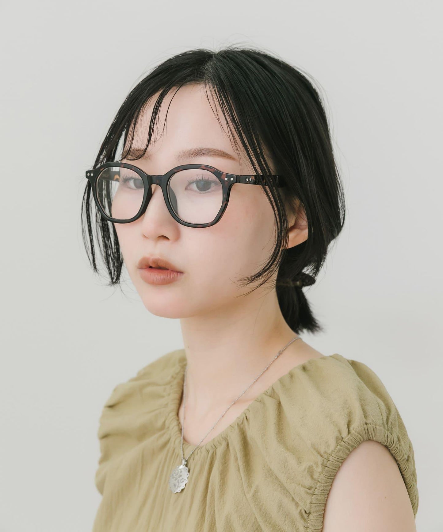 八邊形框架平光眼鏡
