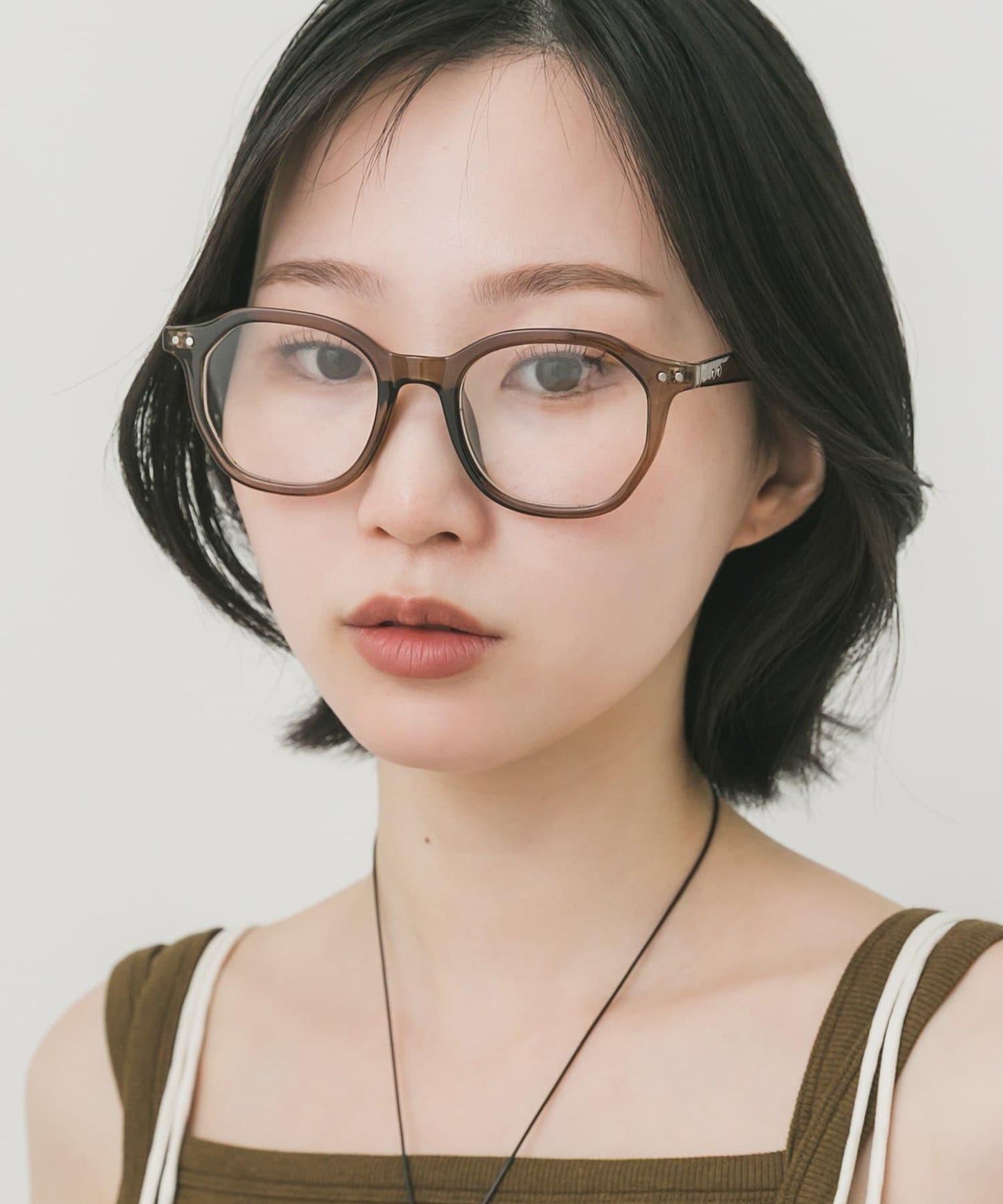 八邊形框架平光眼鏡
