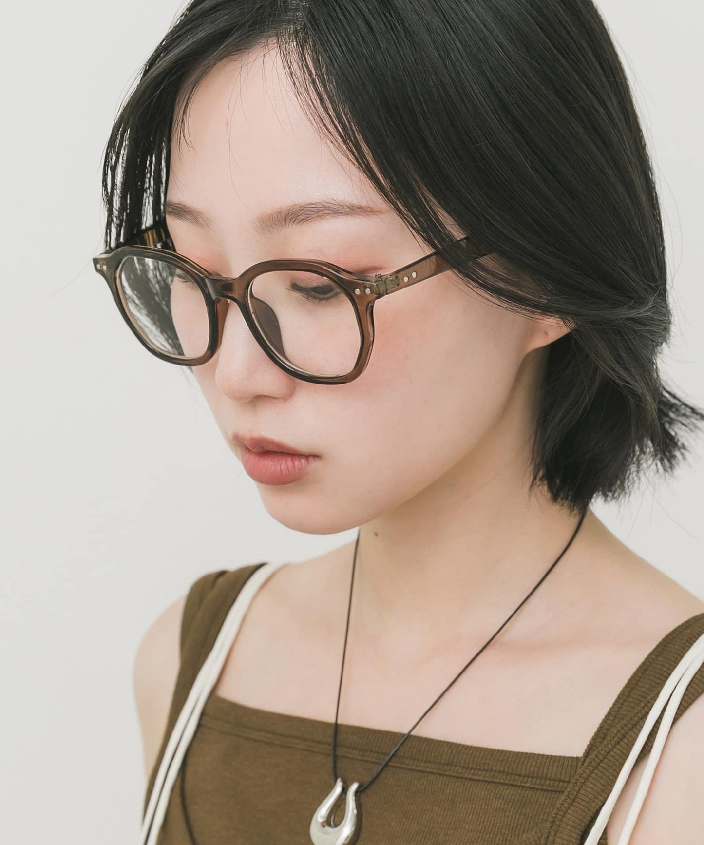 八邊形框架平光眼鏡