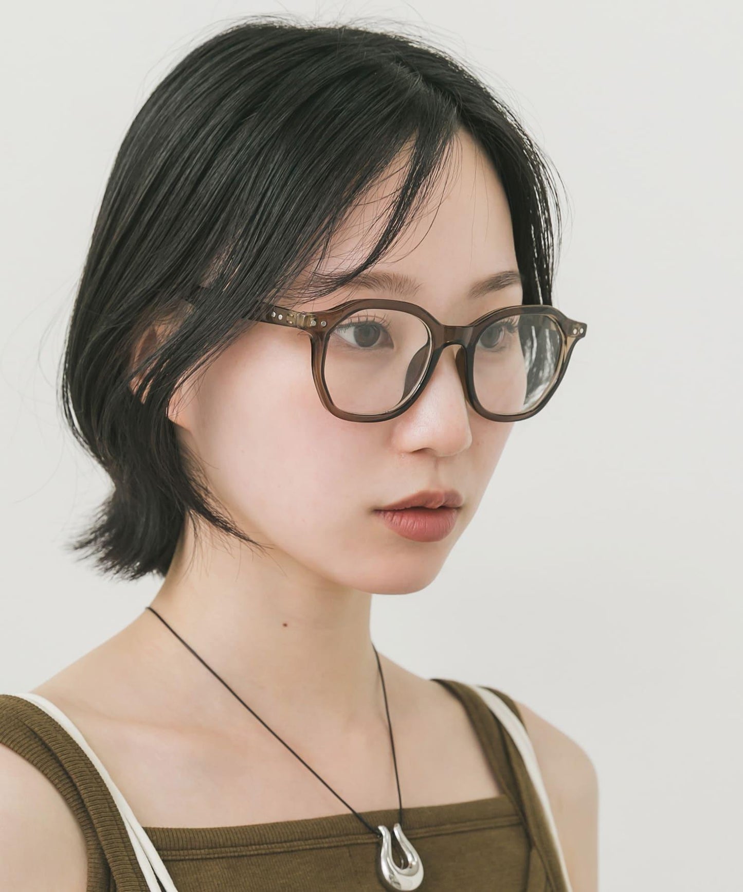 八邊形框架平光眼鏡