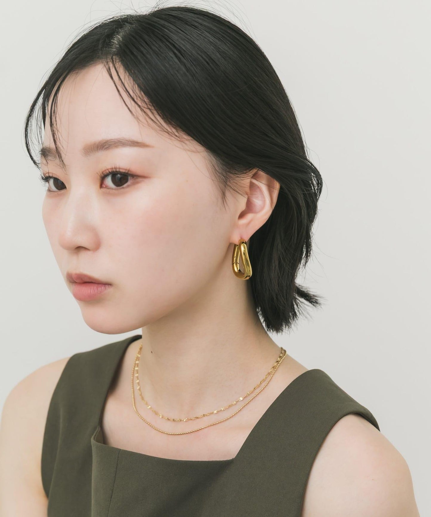 不鏽鋼 曲線造型 大體積耳環