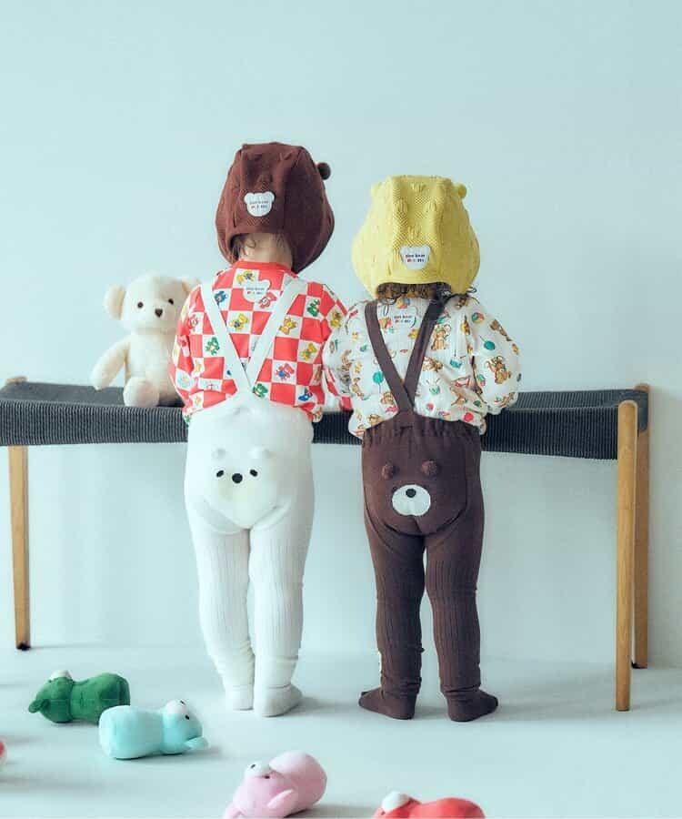 【tiny bear Palette】提花嬰兒帽