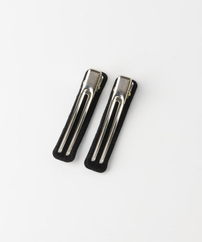 格紋2件套髮夾