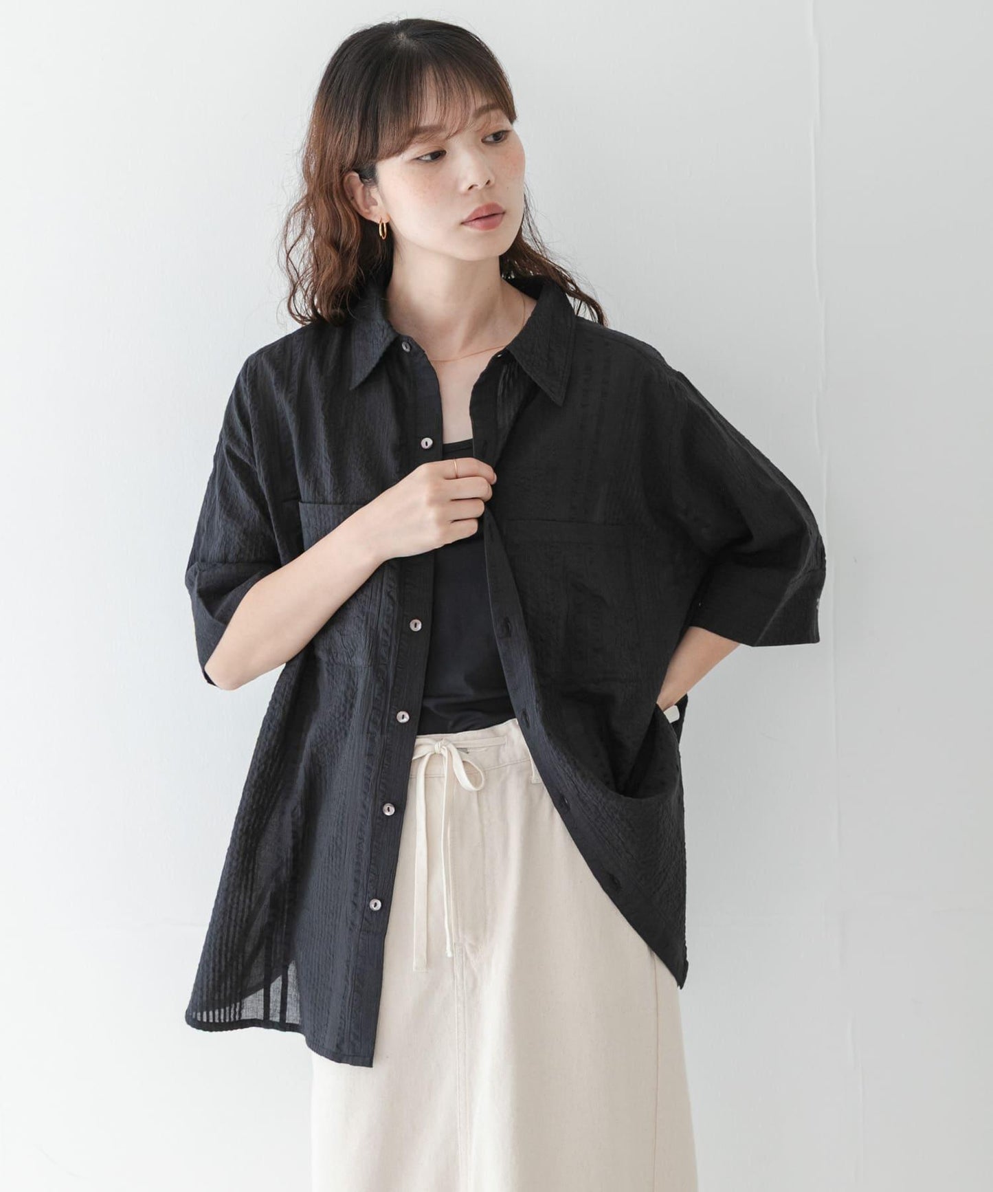 棉質泡泡紗襯衫
