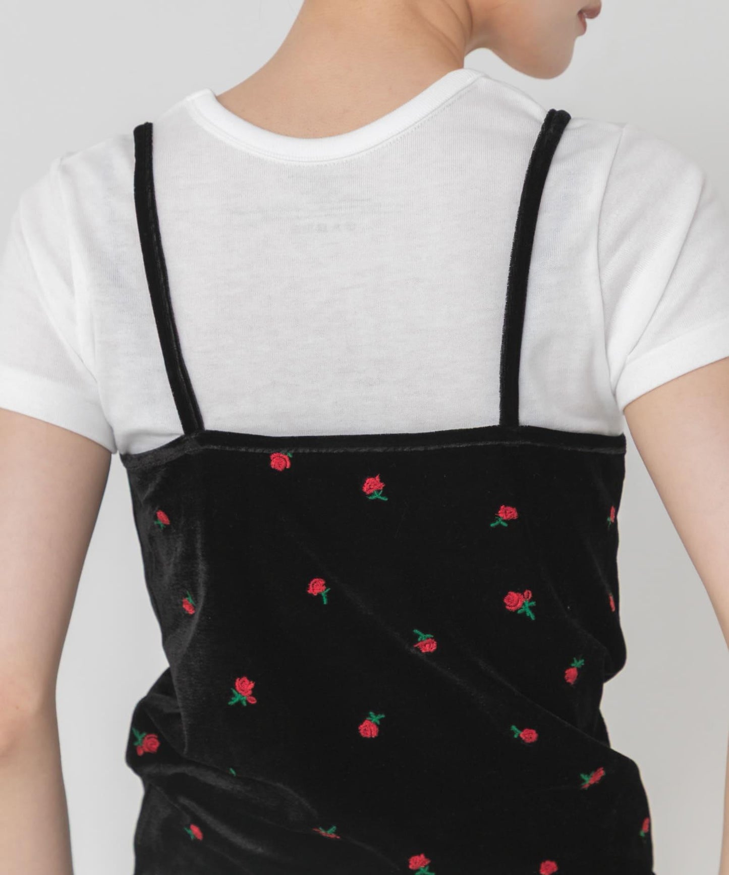 刺繡絲絨抹胸