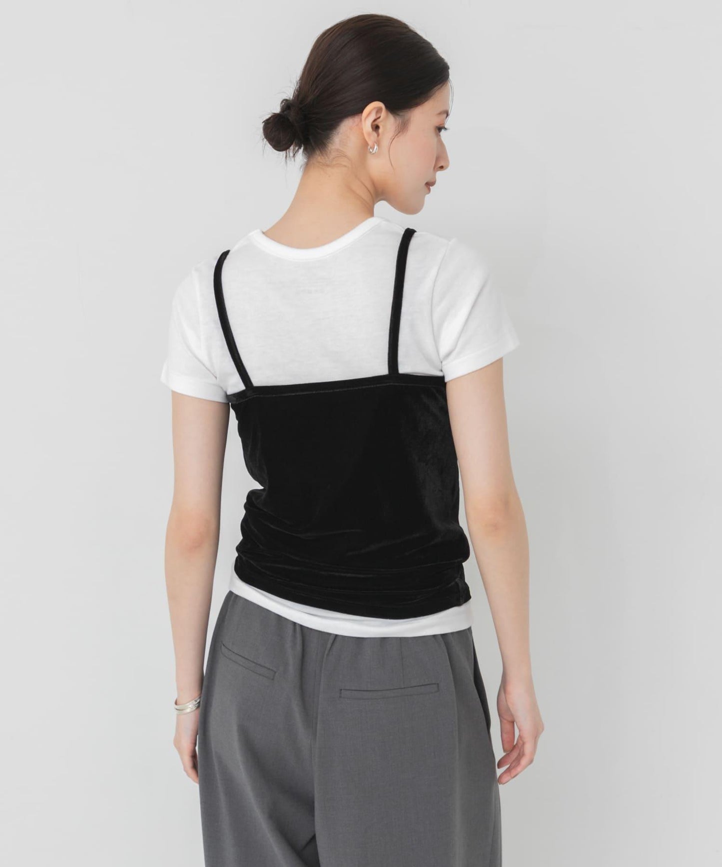 刺繡絲絨抹胸
