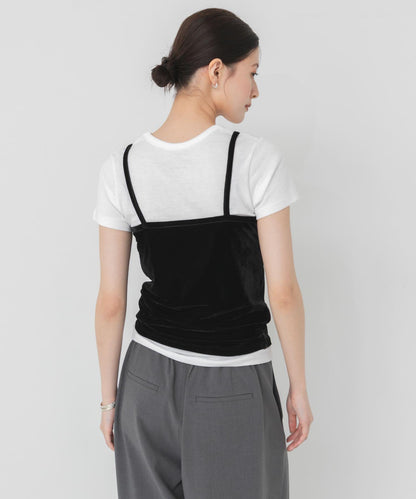 刺繡絲絨抹胸