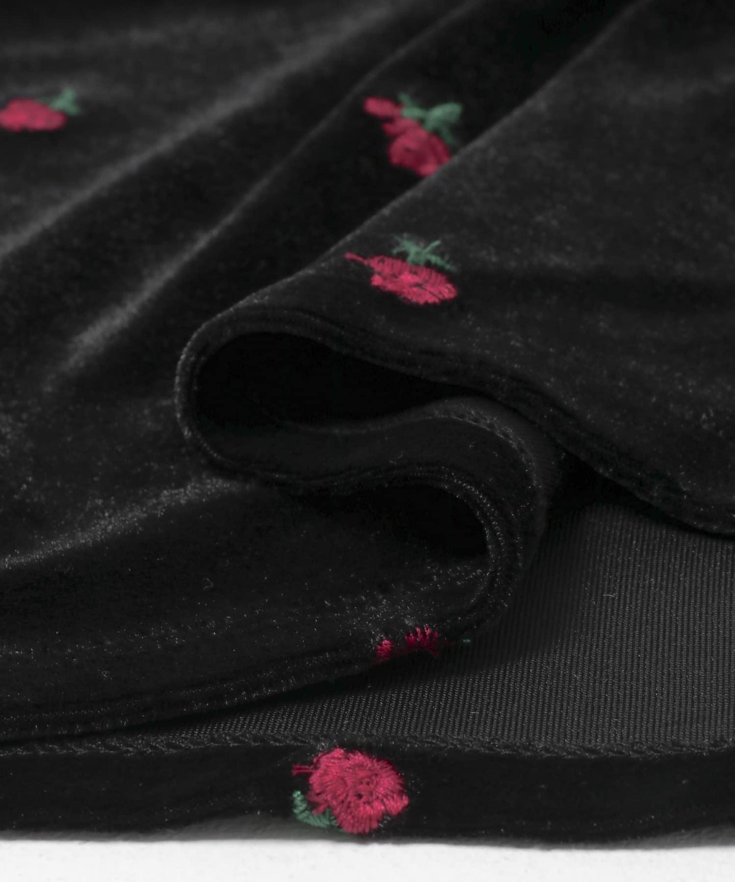 刺繡絲絨抹胸